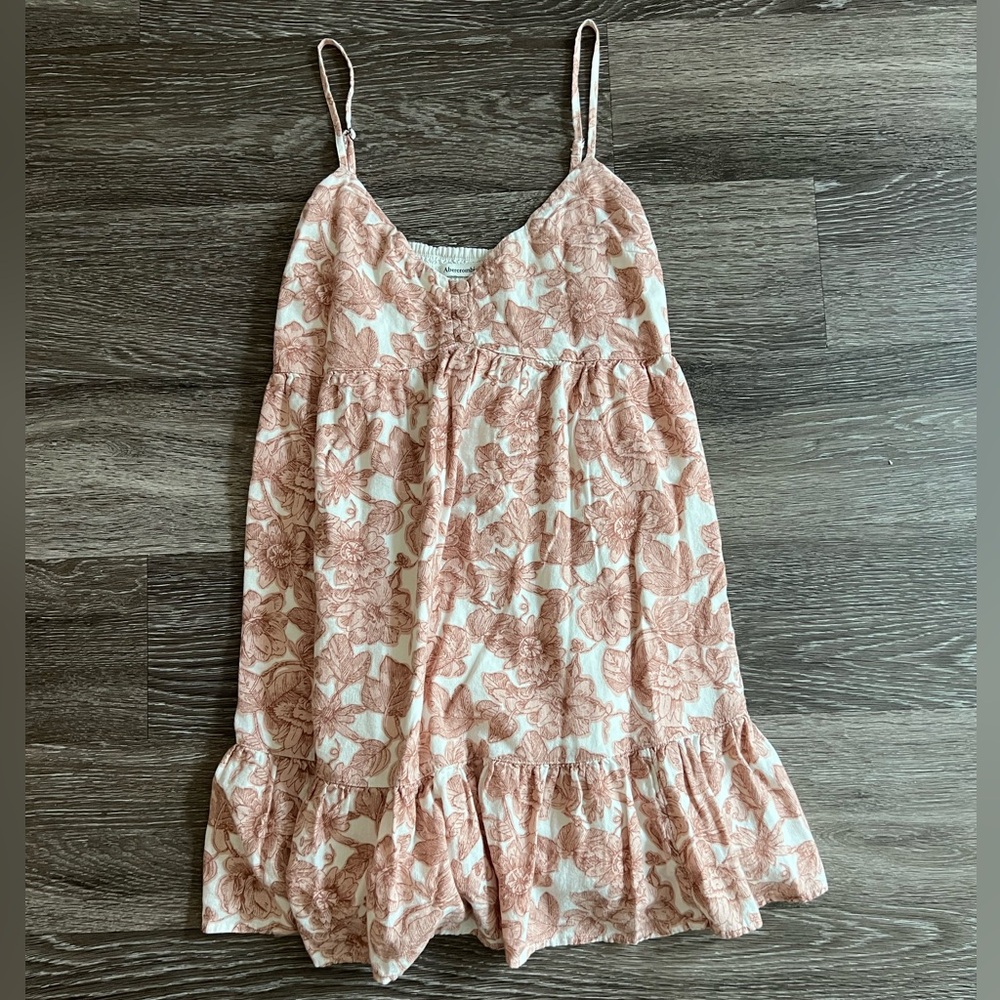 Abercrombie & Fitch pink floral bbdoll dress - Picture 2 of 8